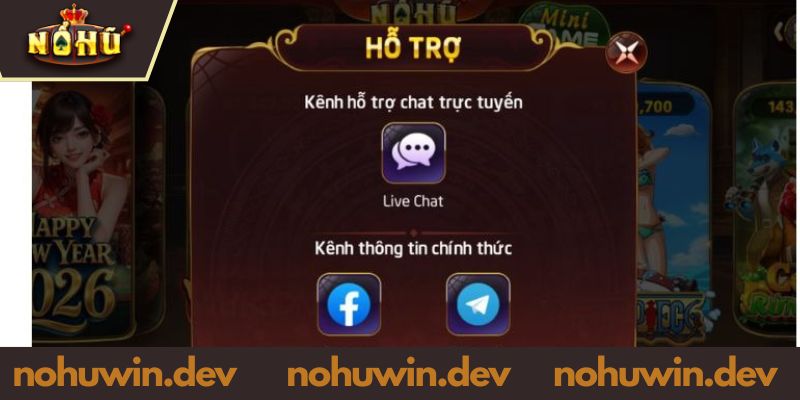 Liên Hệ NOHUWIN - Giải Đáp Nhanh Chóng Mọi Thắc Mắc 2026 Các kênh liên hệ NOHUWIN phổ biến nhất