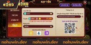 Các phương thức nạp tiền NOHUWIN phổ biến